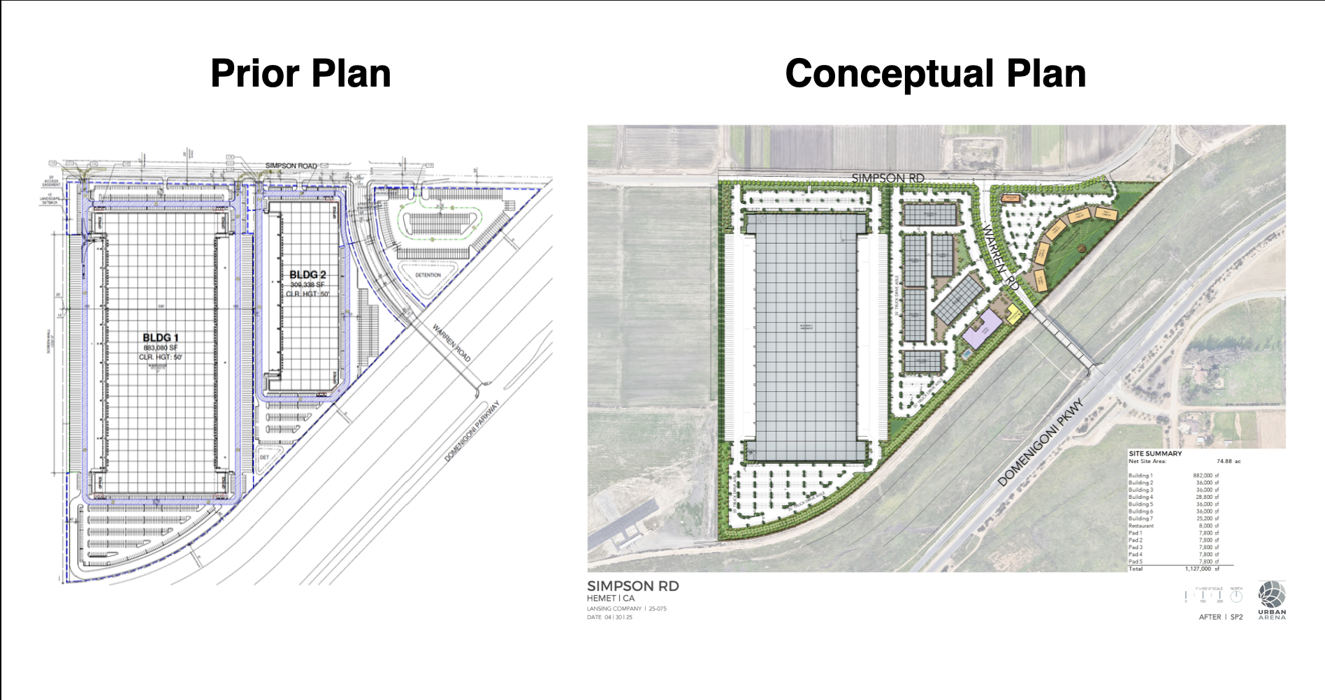 Conceptual Plan - Detailed site layout and development vision