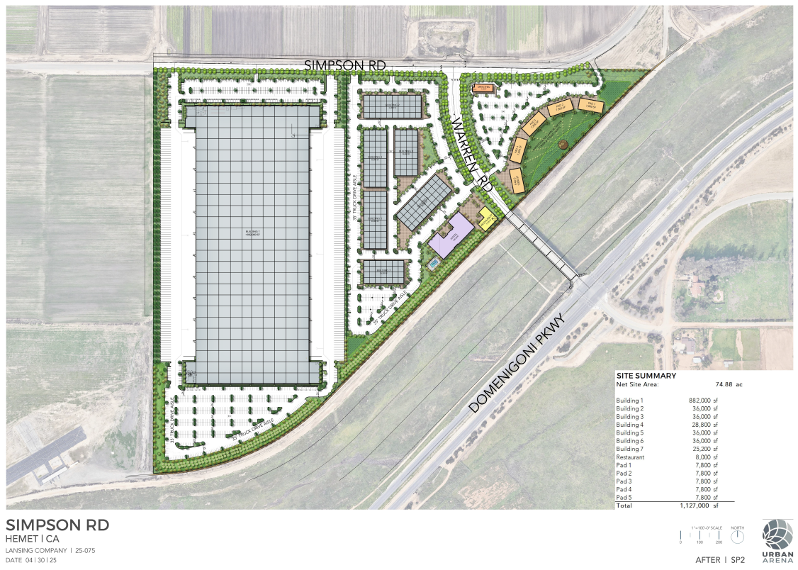 Hemet Land Holdings - The Newland Simpson Project Site Map